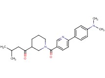 1-[1-({6-[4-(dimethylamino)phenyl]pyridin-3-yl}carbonyl)piperidin-3-yl]-3-methylbutan-1-one