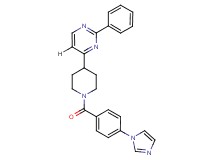 4-{1-[4-(1H-imidazol-1-yl)benzoyl]-4-piperidinyl}-2-phenylpyrimidine