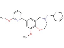 4-(3-cyclohexen-1-ylmethyl)-9-methoxy-7-(6-methoxy-2-pyridinyl)-2,3,4,5-tetrahydro-1,4-benzoxazepine