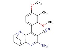 6-amino-8-(2,4-dimethoxy-3-methylphenyl)-3,4-dihydro-2H-1,4-ethano-1,5-naphthyridine-7-carbonitrile