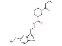 N-[2-(5-methoxy-1H-indol-3-yl)ethyl]-1-propionyl-3-piperidinecarboxamide