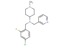 N-(4-chloro-2-fluorobenzyl)-1-methyl-N-(3-pyridinylmethyl)-4-piperidinamine