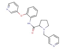1-(3-pyridinylmethyl)-N-[2-(3-pyridinyloxy)phenyl]prolinamide