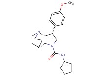 (3R*,3aR*,7aR*)-N-cyclopentyl-3-(4-methoxyphenyl)hexahydro-4,7-ethanopyrrolo[3,2-b]pyridine-1(2H)-carboxamide