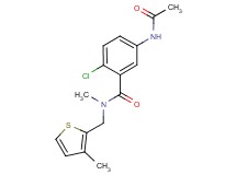 5-(acetylamino)-2-chloro-N-methyl-N-[(3-methyl-2-thienyl)methyl]benzamide