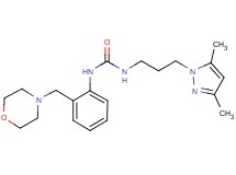 N-[3-(3,5-dimethyl-1H-pyrazol-1-yl)propyl]-N'-[2-(morpholin-4-ylmethyl)phenyl]urea