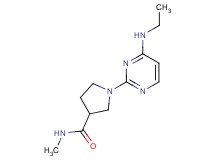 1-[4-(ethylamino)pyrimidin-2-yl]-N-methylpyrrolidine-3-carboxamide