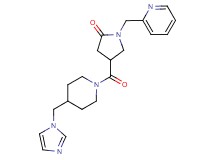 4-{[4-(1H-imidazol-1-ylmethyl)-1-piperidinyl]carbonyl}-1-(2-pyridinylmethyl)-2-pyrrolidinone