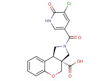 (3aR*,9bR*)-2-[(5-chloro-6-oxo-1,6-dihydropyridin-3-yl)carbonyl]-1,2,3,9b-tetrahydrochromeno[3,4-c]pyrrole-3a(4H)-carboxylic acid