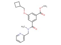 methyl 3-(cyclobutylmethoxy)-5-{[methyl(2-pyridinylmethyl)amino]carbonyl}benzoate