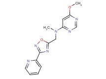 6-methoxy-N-methyl-N-[(3-pyridin-2-yl-1,2,4-oxadiazol-5-yl)methyl]pyrimidin-4-amine
