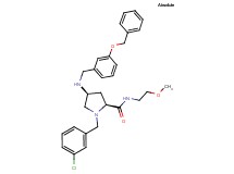 (4S)-4-{[3-(benzyloxy)benzyl]amino}-1-(3-chlorobenzyl)-N-(2-methoxyethyl)-L-prolinamide