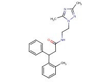 N-[2-(3,5-dimethyl-1H-1,2,4-triazol-1-yl)ethyl]-3-(2-methylphenyl)-3-phenylpropanamide