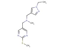 1-(1-ethyl-1H-pyrazol-4-yl)-N-methyl-N-{[2-(methylthio)pyrimidin-5-yl]methyl}methanamine