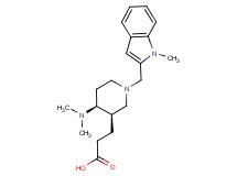 3-{(3R*,4S*)-4-(dimethylamino)-1-[(1-methyl-1H-indol-2-yl)methyl]piperidin-3-yl}propanoic acid