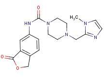 4-[(1-methyl-1H-imidazol-2-yl)methyl]-N-(3-oxo-1,3-dihydro-2-benzofuran-5-yl)piperazine-1-carboxamide