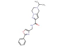5-isopropyl-N-[(2-phenyl-1,3-oxazol-4-yl)methyl]-4,5,6,7-tetrahydropyrazolo[1,5-a]pyrazine-2-carboxamide