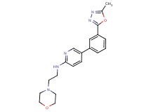 5-[3-(5-methyl-1,3,4-oxadiazol-2-yl)phenyl]-N-(2-morpholin-4-ylethyl)pyridin-2-amine