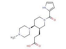 3-[(3R*,4S*)-4-(4-methylpiperazin-1-yl)-1-(1H-pyrrol-2-ylcarbonyl)piperidin-3-yl]propanoic acid