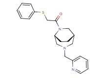 (1S*,5R*)-6-[(phenylthio)acetyl]-3-(2-pyridinylmethyl)-3,6-diazabicyclo[3.2.2]nonane