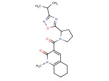 3-{[2-(3-isopropyl-1,2,4-oxadiazol-5-yl)-1-pyrrolidinyl]carbonyl}-1-methyl-5,6,7,8-tetrahydro-2(1H)-quinolinone
