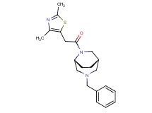 (1S*,5R*)-3-benzyl-6-[(2,4-dimethyl-1,3-thiazol-5-yl)acetyl]-3,6-diazabicyclo[3.2.2]nonane