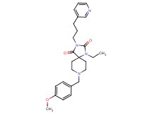 1-ethyl-8-(4-methoxybenzyl)-3-[3-(3-pyridinyl)propyl]-1,3,8-triazaspiro[4.5]decane-2,4-dione