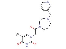 5-methyl-1-{2-oxo-2-[4-(3-pyridinylmethyl)-1,4-diazepan-1-yl]ethyl}-2,4(1H,3H)-pyrimidinedione