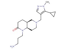 rel-(4aS,8aR)-1-(3-aminopropyl)-6-[(5-cyclopropyl-1-methyl-1H-pyrazol-4-yl)methyl]octahydro-1,6-naphthyridin-2(1H)-one dihydrochloride