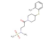 N-methyl-N-(3-{4-[(2-methylphenyl)thio]-1-piperidinyl}-3-oxopropyl)methanesulfonamide