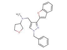N-{[3-(1-benzofuran-2-yl)-1-benzyl-1H-pyrazol-4-yl]methyl}-N-methyltetrahydro-3-furanamine