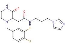 2-[1-(3,4-difluorobenzyl)-3-oxo-2-piperazinyl]-N-[3-(1H-imidazol-1-yl)propyl]acetamide