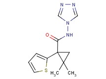 2,2-dimethyl-1-(2-thienyl)-N-4H-1,2,4-triazol-4-ylcyclopropanecarboxamide