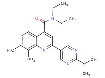 N,N-diethyl-2-(2-isopropylpyrimidin-5-yl)-7,8-dimethylquinoline-4-carboxamide