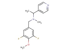 (3,5-difluoro-4-methoxybenzyl)methyl(1-pyridin-4-ylethyl)amine
