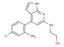 2-{[4-(4-chloro-2-methylphenyl)-1H-pyrrolo[2,3-b]pyridin-6-yl]amino}ethanol