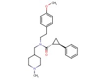 (1R*,2R*)-N-[2-(4-methoxyphenyl)ethyl]-N-[(1-methyl-4-piperidinyl)methyl]-2-phenylcyclopropanecarboxamide
