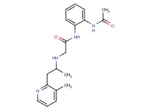 N-[2-(acetylamino)phenyl]-2-{[1-methyl-2-(3-methylpyridin-2-yl)ethyl]amino}acetamide