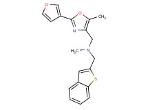 (1-benzothien-2-ylmethyl){[2-(3-furyl)-5-methyl-1,3-oxazol-4-yl]methyl}methylamine