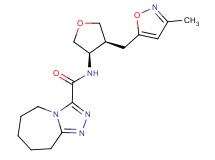 N-{(3R*,4S*)-4-[(3-methylisoxazol-5-yl)methyl]tetrahydrofuran-3-yl}-6,7,8,9-tetrahydro-5H-[1,2,4]triazolo[4,3-a]azepine-3-carboxamide