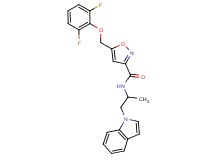 5-[(2,6-difluorophenoxy)methyl]-N-[2-(1H-indol-1-yl)-1-methylethyl]-3-isoxazolecarboxamide