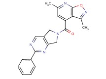 3,6-dimethyl-4-[(2-phenyl-5,7-dihydro-6H-pyrrolo[3,4-d]pyrimidin-6-yl)carbonyl]isoxazolo[5,4-b]pyridine