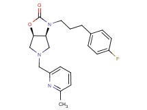 (3aS*,6aR*)-3-[3-(4-fluorophenyl)propyl]-5-[(6-methyl-2-pyridinyl)methyl]hexahydro-2H-pyrrolo[3,4-d][1,3]oxazol-2-one