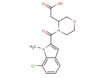{4-[(7-chloro-1-methyl-1H-indol-2-yl)carbonyl]-3-morpholinyl}acetic acid