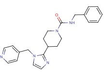 N-benzyl-4-[1-(pyridin-4-ylmethyl)-1H-imidazol-2-yl]piperidine-1-carboxamide