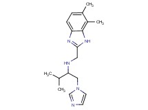 N-[(6,7-dimethyl-1H-benzimidazol-2-yl)methyl]-1-(1H-imidazol-1-yl)-3-methylbutan-2-amine