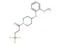 4-(2-methoxyphenoxy)-1-(4,4,4-trifluorobutanoyl)piperidine