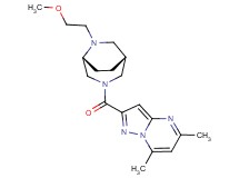 2-{[(1R*,5R*)-6-(2-methoxyethyl)-3,6-diazabicyclo[3.2.2]non-3-yl]carbonyl}-5,7-dimethylpyrazolo[1,5-a]pyrimidine