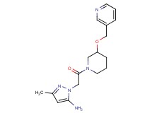 3-methyl-1-{2-oxo-2-[3-(pyridin-3-ylmethoxy)piperidin-1-yl]ethyl}-1H-pyrazol-5-amine