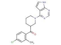 (4-chloro-2-methylphenyl)[1-(7H-pyrrolo[2,3-d]pyrimidin-4-yl)piperidin-3-yl]methanone